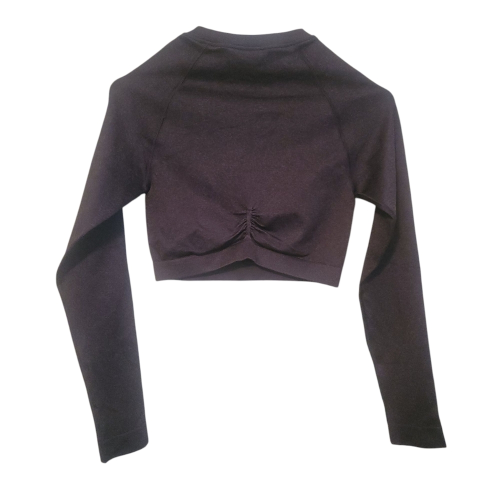 EUC Gymshark Women's Adapt Fleck Seamless Long Sleeve Crop Top, Size Medium - Picture 3 of 7